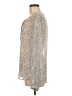 Banana Republic 100% Polyester Silver Long Sleeve Blouse Size M - photo 5
