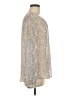 Banana Republic 100% Polyester Silver Long Sleeve Blouse Size M - photo 4