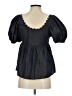 Kika Vargas Black Short Sleeve Blouse Size XXS - photo 2