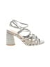 Sam Edelman Metallic Silver Blue Heels Size 8 - photo 1