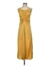 H&M 100% Polyester Yellow Cocktail Dress Size S - photo 1