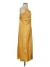 H&M 100% Polyester Yellow Cocktail Dress Size S - photo 4