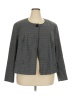 Jessica London Houndstooth Gray Blazer Size 26W - photo 1