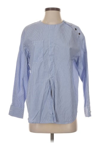 Le Mont St Michel 3/4 Sleeve Button-Down Shirt (view 1)