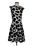 MICHAEL Michael Kors Graphic Black Cocktail Dress Size 4 - photo 1