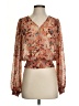 Maison d' Amelie 100% Polyester Orange Long Sleeve Blouse Size S - photo 1