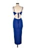 Shein Blue Cocktail Dress Size 6 - photo 2