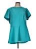 Lane Bryant Teal Short Sleeve Blouse Size 12 - photo 1