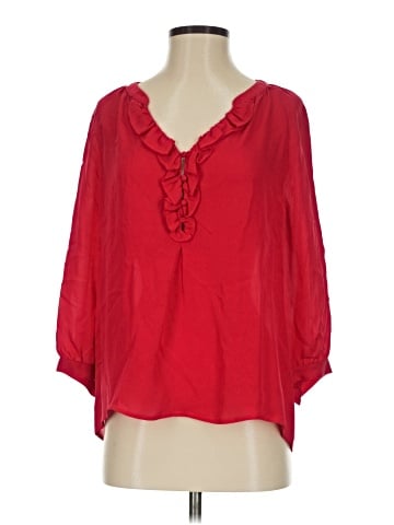Joie 3/4 Sleeve Silk Top (view 1)