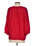 Joie 100% Silk Red 3/4 Sleeve Silk Top Size XS - photo 2