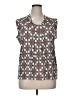 Dana Buchman Gray Sleeveless Blouse Size XL - photo 1