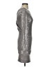 Crystal Sky Metallic Silver Cocktail Dress Size XS - photo 4