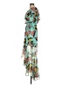 Express 100% Polyester Tropical Teal Cocktail Dress Size XS - photo 5