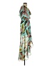 Express 100% Polyester Tropical Teal Cocktail Dress Size XS - photo 4