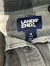 Lands' End 100% Cotton Checkered-gingham Gray Long Sleeve Button-Down Shirt Size S - photo 7
