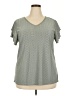 Kikula Gray Short Sleeve Top Size XXL - photo 1