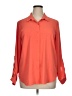 Como Black 100% Polyester Solid Orange Long Sleeve Blouse Size XL - photo 1