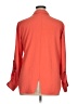 Como Black 100% Polyester Solid Orange Long Sleeve Blouse Size XL - photo 2