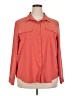 Eddie Bauer Solid Orange Long Sleeve Blouse Size XXL - photo 1