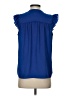 Emma & Olivia 100% Polyester Blue Sleeveless Blouse Size S - photo 2