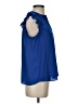Emma & Olivia 100% Polyester Blue Sleeveless Blouse Size S - photo 4