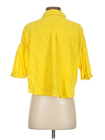 Assorted Brands 3/4 Sleeve Button-Down Shirt (view 2)