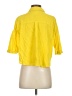 Assorted Brands 100% Viscose Yellow 3/4 Sleeve Button-Down Shirt Size S - photo 2
