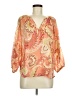Odd Molly Orange 3/4 Sleeve Blouse Size Med (2) - photo 1