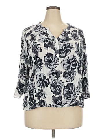 Monday Fun 3/4 Sleeve Blouse (view 1)