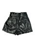 David Lerner Metallic Black Shorts Size S - photo 2