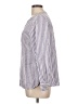 Talbots Outlet Stripes Gray Long Sleeve Blouse Size L - photo 5