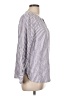 Talbots Outlet Stripes Gray Long Sleeve Blouse Size L - photo 4