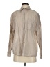 Babaton Solid Tan Long Sleeve Button-Down Shirt Size XS - photo 1