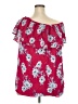 Torrid 100% Rayon Pink Short Sleeve Blouse Size 2X Plus (2) - photo 2