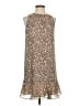 Ann Taylor LOFT 100% Polyester Animal Print Tan Cocktail Dress Size XS - photo 1