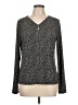 Tahari Black Long Sleeve Top Size L - photo 1