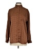 Express 100% Polyester Polka Dots Brown Long Sleeve Blouse Size XS - photo 1