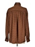 Express 100% Polyester Polka Dots Brown Long Sleeve Blouse Size XS - photo 2