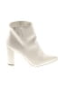 Bamboo Ivory White Ankle Boots Size 10 - photo 1
