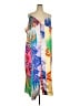 Never Fully Dressed Graphic Multi Color Yellow Casual Dress Size 24 - photo 1