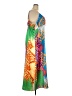 Never Fully Dressed Graphic Multi Color Yellow Casual Dress Size 24 - photo 4