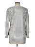 Adrianna Papell Silver Long Sleeve Blouse Size L - photo 2