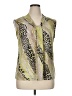 Assorted Brands Animal Print Green Sleeveless Blouse Size XL - photo 1