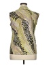 Assorted Brands Animal Print Green Sleeveless Blouse Size XL - photo 2