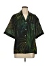 Alanui Tropical Animal Print Green Short Sleeve Blouse Size M - photo 1