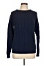 Lands' End 100% Baumwolle Chevron-herringbone Blue Pullover Sweater Size L - photo 1