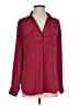 Ann Taylor 100% Polyester Burgundy Long Sleeve Blouse Size S - photo 1