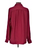 Ann Taylor 100% Polyester Burgundy Long Sleeve Blouse Size S - photo 2