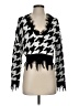 Just Polly 100% Acrylic Houndstooth Black Pullover Sweater Size S - photo 1