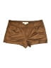 BCBGeneration 100% Polyester Solid Brown Khaki Shorts Size 4 - photo 1